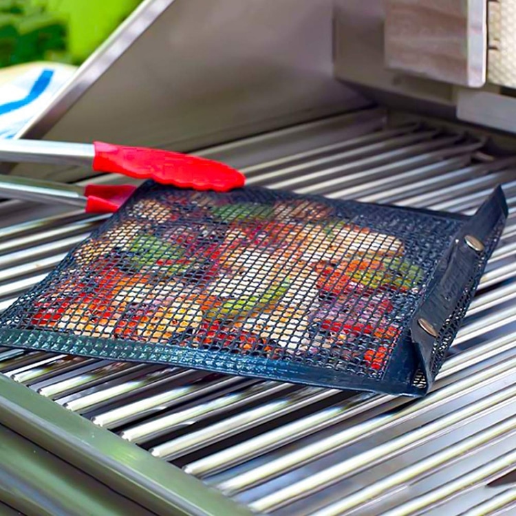 Heat Resistant BBQ Grilling Mesh Bag, Non-stick, Size: 40 x 27cm, Ideal for Barbecuing 4 Heat Resistant Bbq Grilling Mesh Bag, Non-Stick, Size: 40 X 27Cm, Ideal For Barbecuing - Image 4