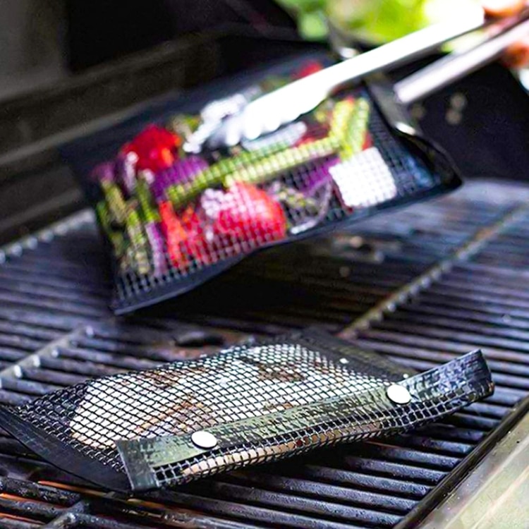 Heat Resistant BBQ Grilling Mesh Bag, Non-stick, Size: 40 x 27cm, Ideal for Barbecuing 5 Heat Resistant Bbq Grilling Mesh Bag, Non-Stick, Size: 40 X 27Cm, Ideal For Barbecuing - Image 5