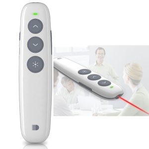 Doosl Rechargeable Wireless Clicker Pen - 2.4GHz, 10m Range - White