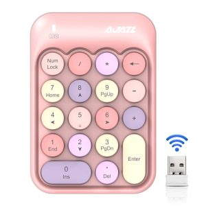 Ajazz AK18 Mini Wireless Colorful Numeric Keyboard - 2.4G Connectivity