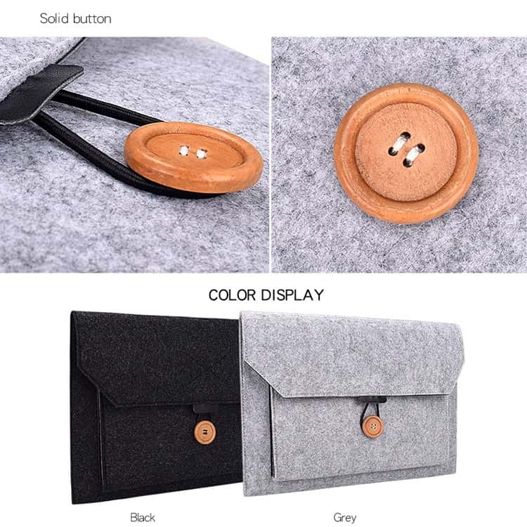 ND06 12.5" Felt Button Laptop Inner Bag: Versatile Solution for Every Need 11 Nd06 12.5&Quot; Felt Button Laptop Inner Bag: Versatile Solution For Every Need - Image 11