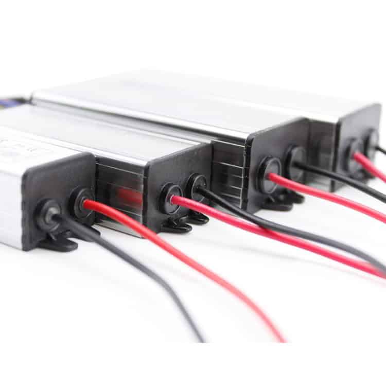30W LED Driver Adapter IP65 Waterproof Power Supply, AC 85-265V to DC 24-38V 4 High-Quality Electric Vehicle Batteries With Red And Black Wiring For Efficient Energy Storage And Power Supply. Suitable For Ev Charging Stations, Renewable Energy Systems, And Sustainable Transportation Solutions.