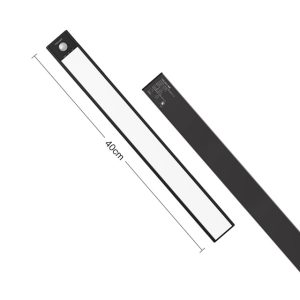 40cm LED light bar with a slim design and a control button on one end.