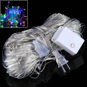 Sparkling Reticular String Lights - 200 LEDs, Multi-function Controller, Decor