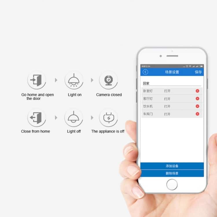 Smart Sonoff Wireless Switch: WiFi Timer & Remote Control 10 Smartphone Displaying A Smart Home Control Interface With Various Settings And Options.