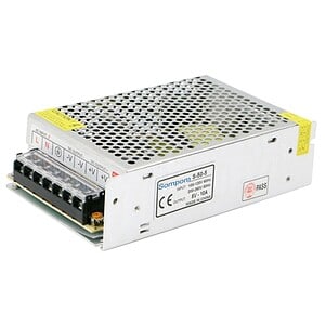 Power supply unit for electronic devices, 5V 10A, durable metal casing, suitable for LED lighting, CCTV, and DIY electronics projects. High quality, reliable, and energy-efficient.