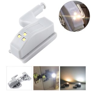 3LED Universal Hinge LED Night Light Sensor Cupboard Lamp Auto ON/OFF Bulb