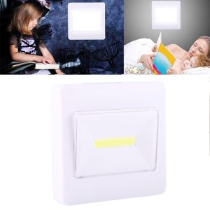 Mini White Light COB LED Wall Night Light - Illuminating Switch Lamp