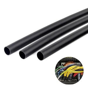 Flexible black cable conduit tubing for electrical wiring protection and organization. Durable and reliable, suitable for home or industrial electrical installations.