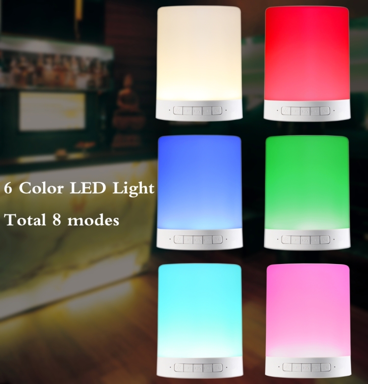 388 Atmosphere Light Bluetooth Speaker Lamp with LED & Handle 6 388 Atmosphere Light Bluetooth Speaker Lamp With Led &Amp; Handle - Image 6