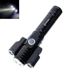 Zoomable T6+XPE LED Flashlight - USB Charging, 4 Modes, Waterproof