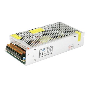High-quality 12V 15A power supply unit, ideal for electronic projects and industrial applications, with durable metal casing and multiple safety features for reliable performance.