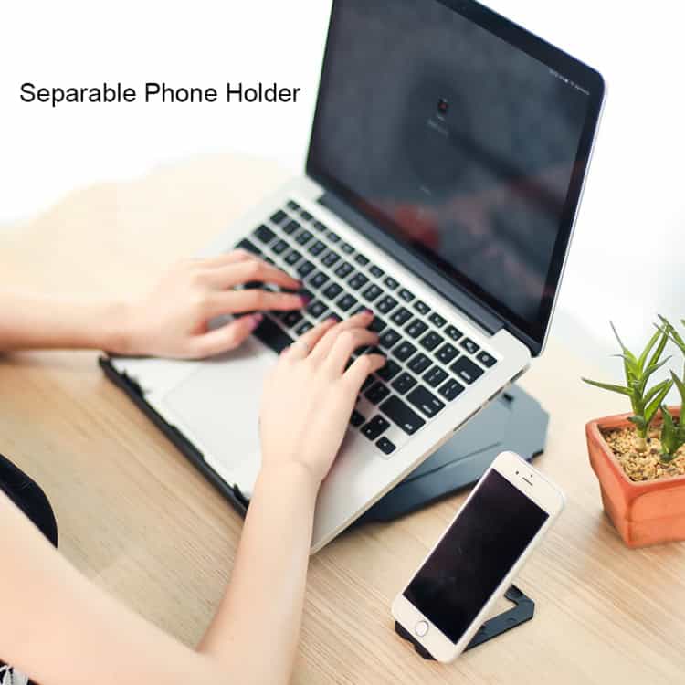 Adjustable Cooling Stand for Notebook & Devices - 10 Levels, Hollow Design 4 Adjustable Cooling Stand For Notebook &Amp; Devices - 10 Levels, Hollow Design - Image 4