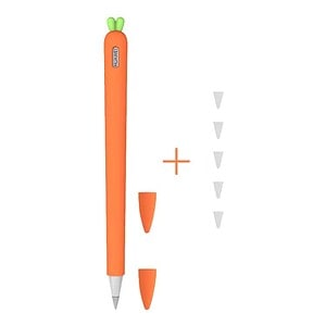 Cute Carrot Liquid Silicone Cover with Pen Cap for Huawei M-Pencil