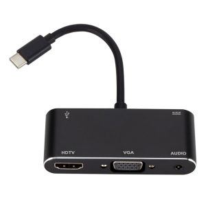 Ultimate USB-C Hub with HDMI/VGA/USB 3.0/PD - Boost Connectivity Effortlessly