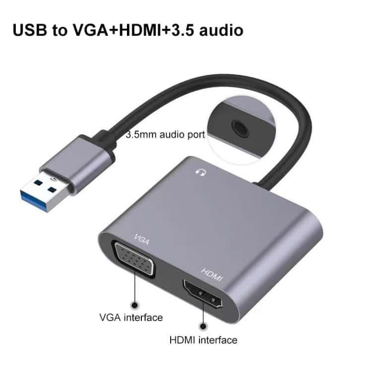 Ultimate USB-C 3.0 to HDMI/VGA Converter - Seamless Connectivity Solution 3 Ultimate Usb-C 3.0 To Hdmi/Vga Converter - Seamless Connectivity Solution - Image 3