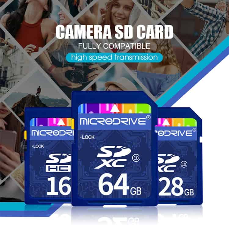 High-Speed 64GB SD Memory Card for All Digital Devices • Class 10 • Microdrive 8 16Gb Sd Card For High-Speed Data Transfer, Compatible With Cameras And Devices.