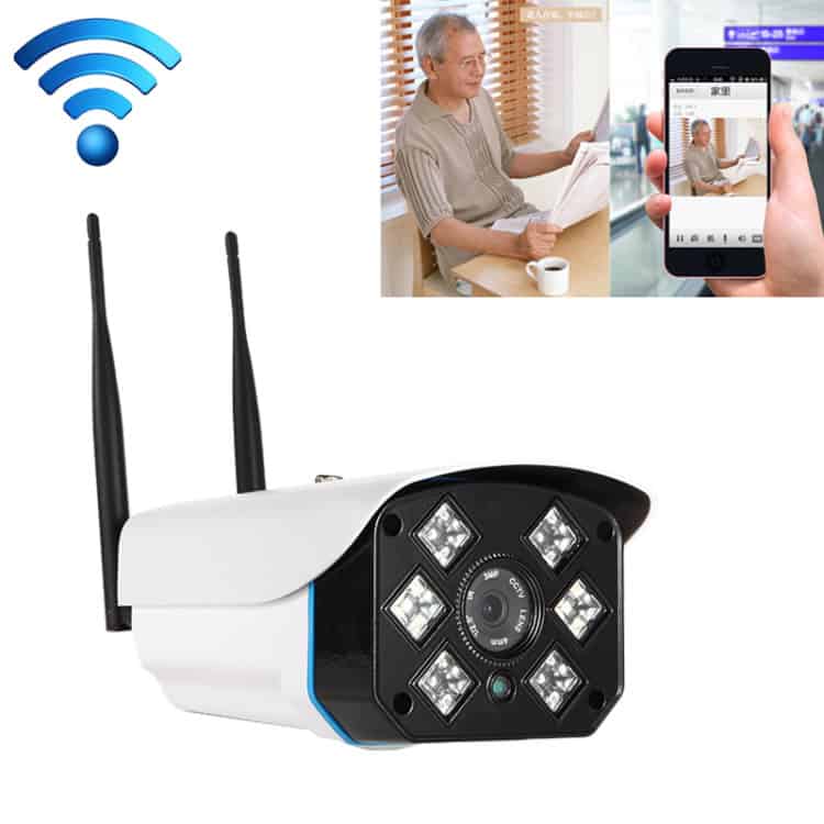 J-06 Wireless Wifi IP IR Camera, Night Vision, Motion Detection, 64GB TF Card 1 Wireless Security Camera With Night Vision And Two Antennas, Outdoor Surveillance, Ip Camera For Home Or Business Monitoring, Remote Access Via Smartphone.