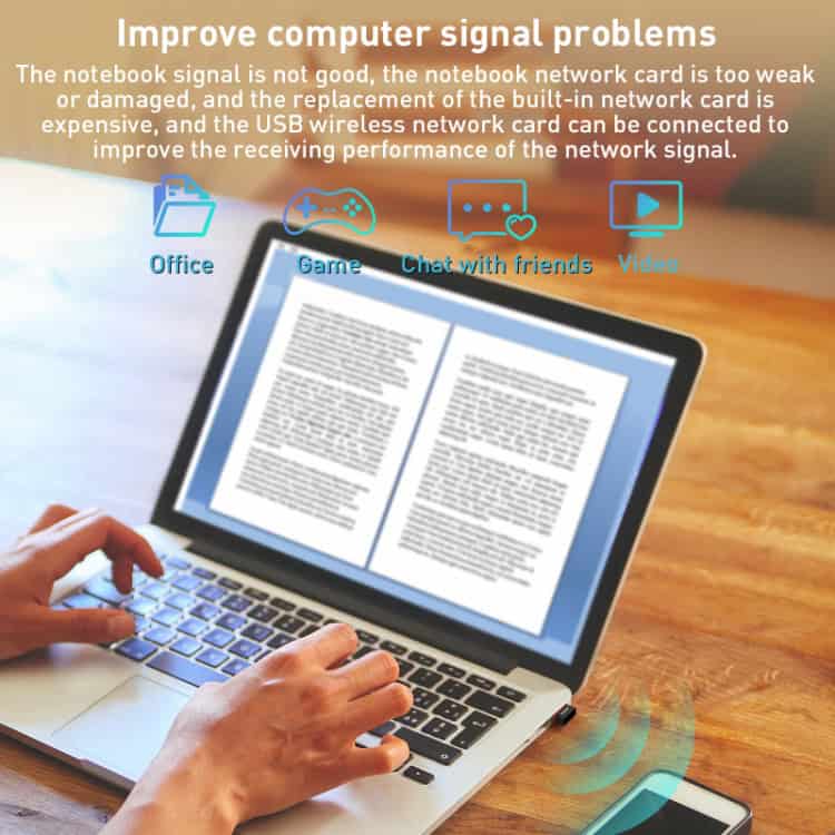 EDUP EP-AX300 300Mbps WiFi6 USB Network Adapter - Free Drive Installation 12 Edup Ep-Ax300 300Mbps Wifi6 Usb Network Adapter - Free Drive Installation - Image 12