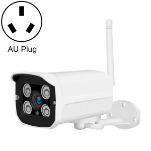 AJ Plug security camera with wireless connectivity and night vision for home surveillance.