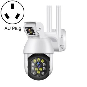 Camera security IP camera with night vision and Wi-Fi connectivity for surveillance and monitoring.