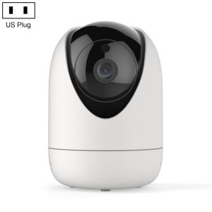 Wireless security camera with night vision and app control, modern home surveillance device for monitoring indoor and outdoor spaces.
