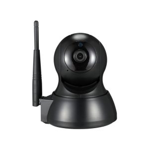 Wireless security camera with Wi-Fi connectivity and pan-tilt functionality for home and business surveillance. High-definition video, remote access, easy installation, and real-time motion alerts.