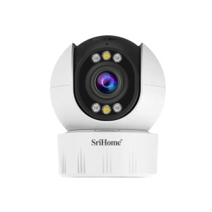 High-resolution security camera with night vision and remote monitoring features for home or business surveillance.