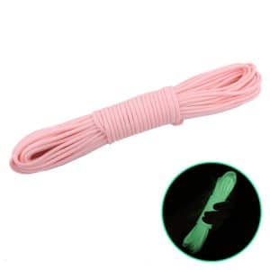 20m 9-Core Rescue Climbing Rope for Outdoor Camping, Fluorescent Nylon+Polyester