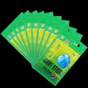 10 Pack OCEAN SUN Luminous Night Fishing Light Stick, 15m Visibility