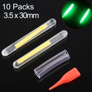 10 Packs OCEAN SUN Luminous Float Night Fishing Light Stick - 20m Visibility