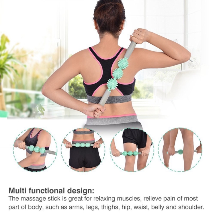 3-in-1 Yoga Muscle Massage Stick with Hedgehog Balls - Enhance Health Care 4 3-In-1 Yoga Muscle Massage Stick With Hedgehog Balls - Enhance Health Care - Image 4