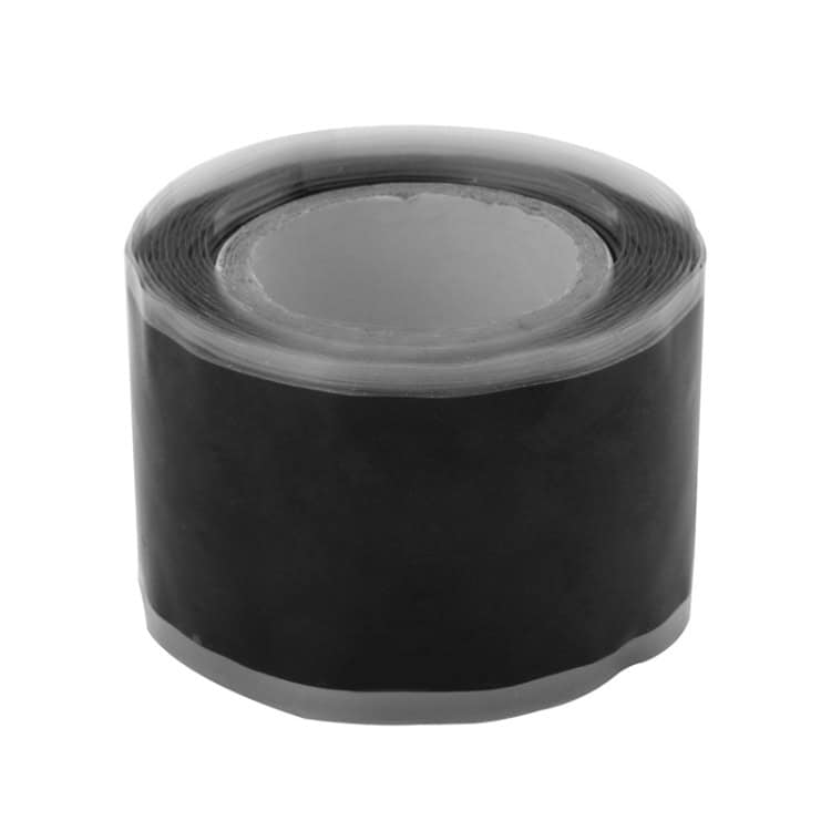 1.5M Waterproof Silicone Tape - High Temp Resistant, Multi-function 3 Black Electrical Tape Roll, Adhesive Tape Used For Wiring Insulation, Repairs, And Bundling In Electrical Projects, Versatile And Durable For Home And Industrial Use.