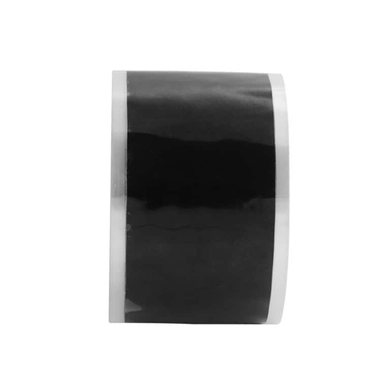 1.5M Waterproof Silicone Tape - High Temp Resistant, Multi-function 4 Black Label Tape Roll For Packaging Or Branding, Featuring Glossy Finish And Durable Adhesive, Ideal For Customizing Labels And Product Identification, Perfect For Retail And Logistics Applications.