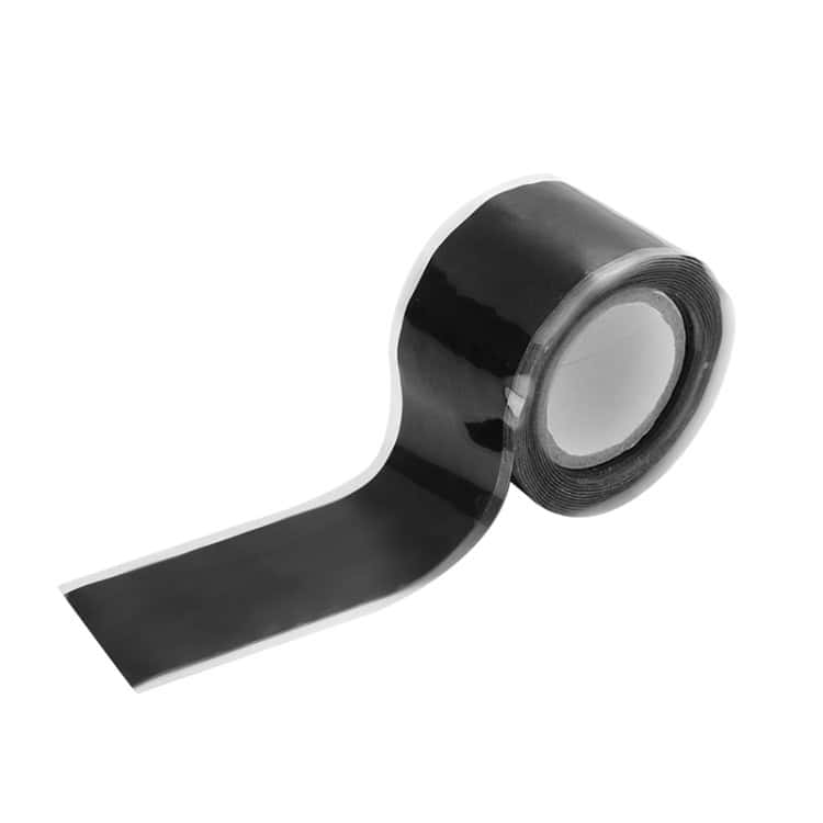 1.5M Waterproof Silicone Tape - High Temp Resistant, Multi-function 5 Black Barcode Label Tape Roll Used For Inventory And Asset Management At Syndmart.