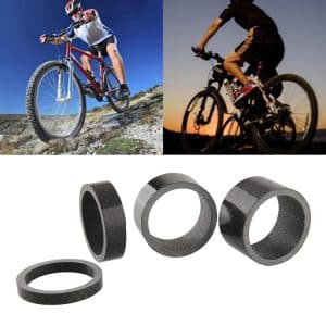 Cycling Upgrade: Carbon Fiber Fork Headset Gasket Set 3K Carbon, 5/10/15/20mm