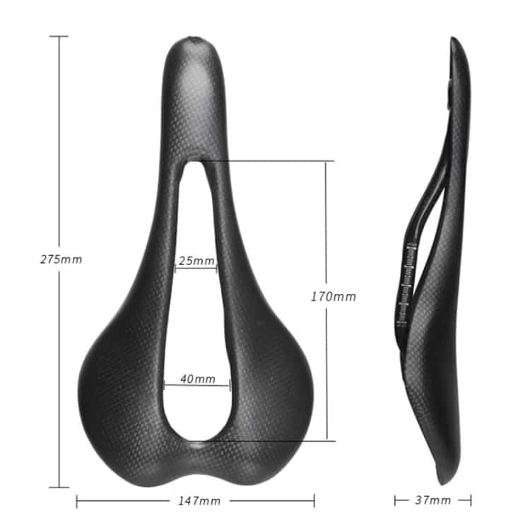 TOSEEK Carbon Fiber Road Bike Saddle, 3K Texture + Extinction - Lightweight & Durable 4 Toseek Carbon Fiber Road Bike Saddle, 3K Texture + Extinction - Lightweight &Amp; Durable - Image 4