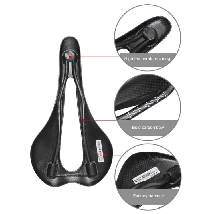 TOSEEK Carbon Fiber Road Bike Saddle, 3K Texture + Extinction - Lightweight & Durable 5 Toseek Carbon Fiber Road Bike Saddle, 3K Texture + Extinction - Lightweight &Amp; Durable - Image 5