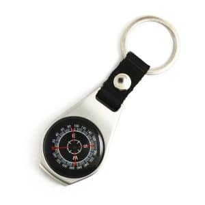 Compact K30T Zinc Alloy Compass Keychain - Navigate with Style and Precision