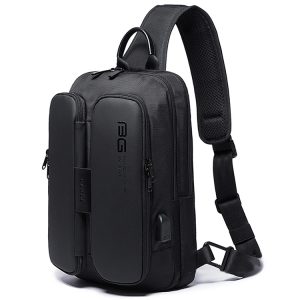 BANGE Fashion USB Chest Bag: Stylish Outdoor Shoulder Bag for On-the-Go Storage