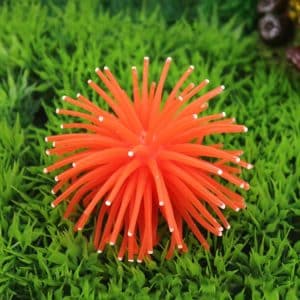 Realistic TPR Sea Urchin Ball Coral Decor - Size M Aquarium Ornament