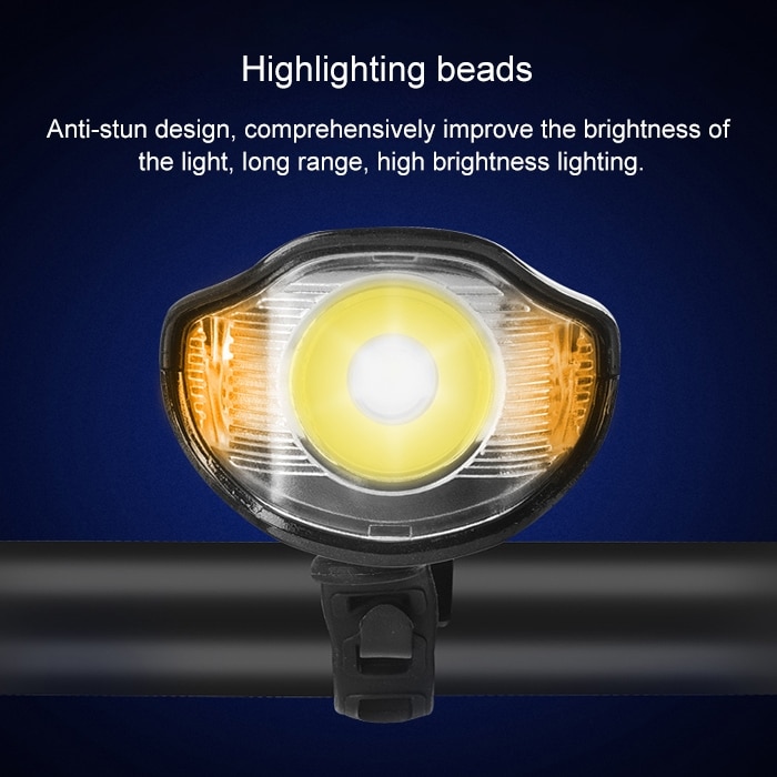 Waterproof Bike Headlight with Speaker & Stopwatch - USB Charging, 350LM 6 Waterproof Bike Headlight With Speaker &Amp; Stopwatch - Usb Charging, 350Lm - Image 6