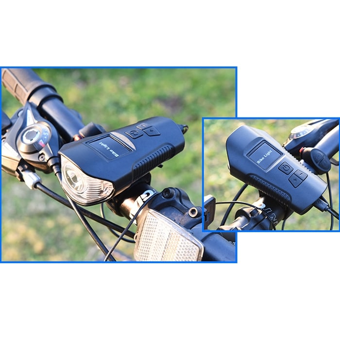 Waterproof Bike Headlight with Speaker & Stopwatch - USB Charging, 350LM 10 Waterproof Bike Headlight With Speaker &Amp; Stopwatch - Usb Charging, 350Lm - Image 10