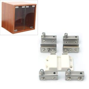 Touch Glass Double Door Cabinet Hinge - Exhibition Showcase, Easy Installation