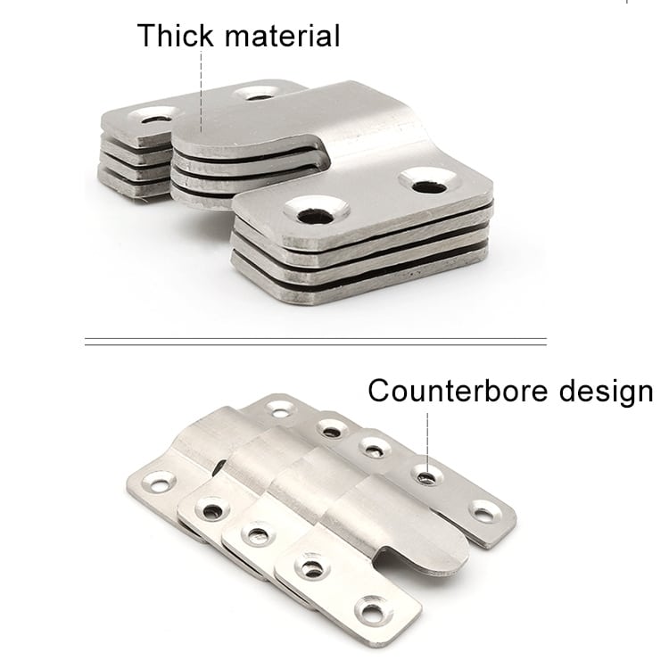 20 PCS Stainless Steel Picture Frame Hanging Kit - Mirror Fasteners, Size: Large 4 20 Pcs Stainless Steel Picture Frame Hanging Kit - Mirror Fasteners, Size: Large - Image 4