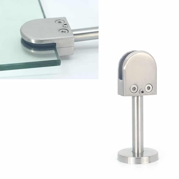 304 Stainless Steel Glass Fish Mouth Support Rod Fixing Clip, 14x60mm, M 1 304 Stainless Steel Glass Fish Mouth Support Rod Fixing Clip, 14X60Mm, M