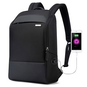 Bopai Large Capacity Anti-theft Waterproof Backpack with USB Port - Business Ready
