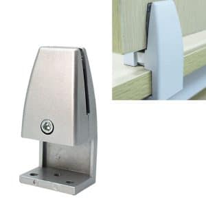 Aluminum Alloy L-Shape Office Desktop Screen Fixing Clip - Silver