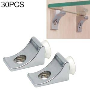 30 PCS Heavy-Duty Zinc Alloy Sucker Plate Brackets, 12.2g Each