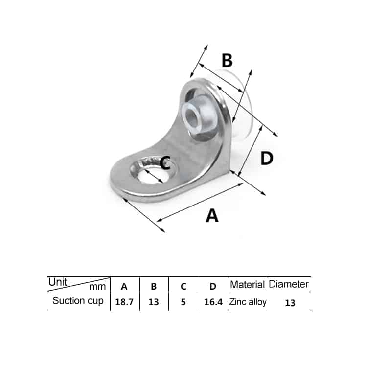 100 PCS Zinc Alloy Sucker Plate Bracket, D, 4.2g Weight - Bright & Thickened 3 100 Pcs Zinc Alloy Sucker Plate Bracket, D, 4.2G Weight - Bright &Amp; Thickened - Image 3
